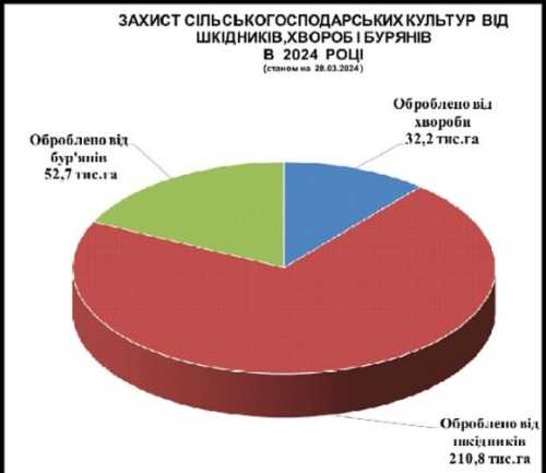 Фітосанітарний стан посівів в Україні на початок квітня, – Держпродспоживслужба