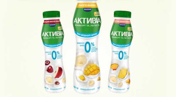 Danone презентувала йогурти без цукру